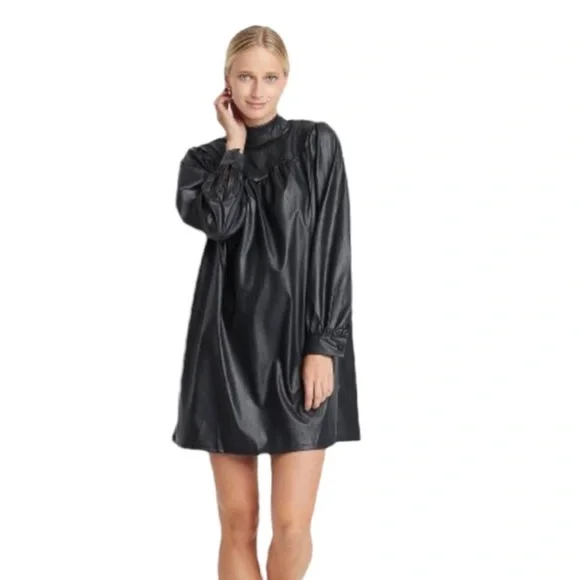 chinese dress ladies Faux Leather Bolero Jacket | Cropped Long Sleeve main image 0